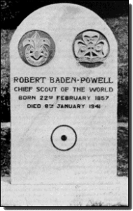 Grabstein Robert Baden-Powell